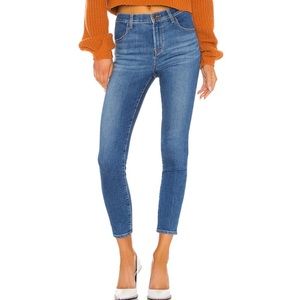 J Brand Alana High Rise Crop Skinny Jeans